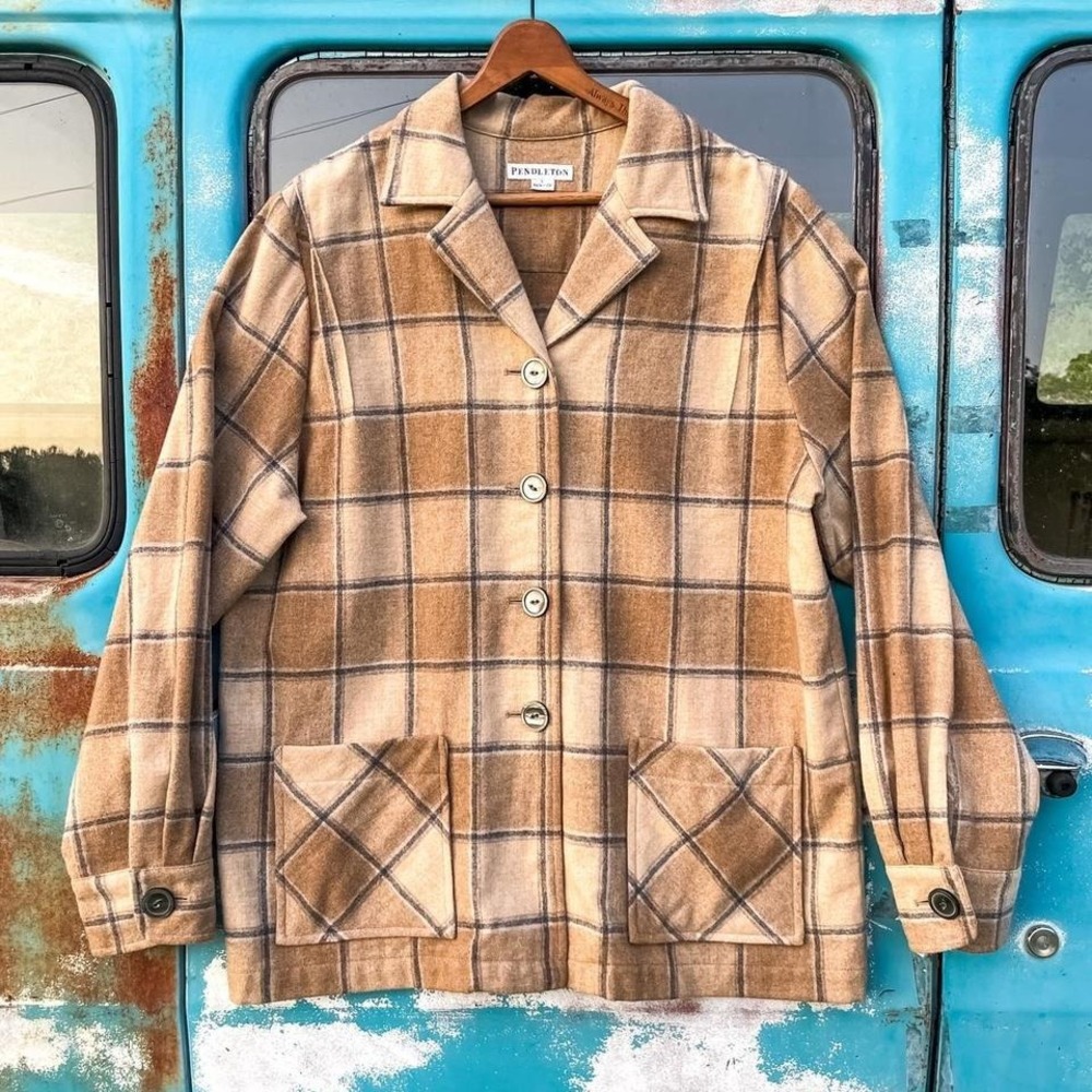 Vintage Pendleton Heritage thin 100% virgin wool lightweight jacket